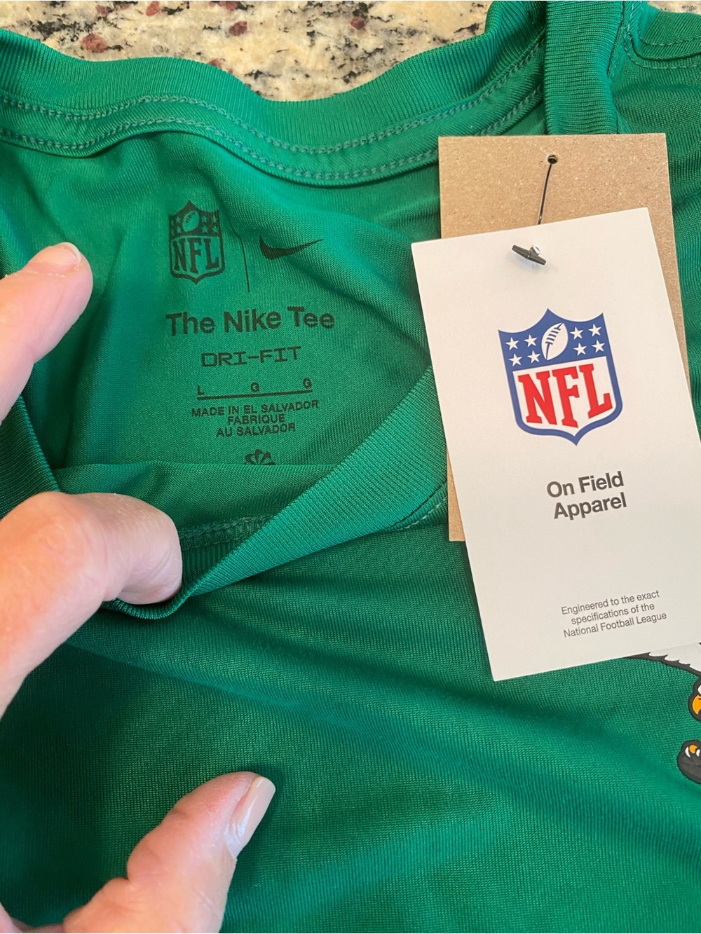 Nike Men’s Green Dri-FIT NFL Tee